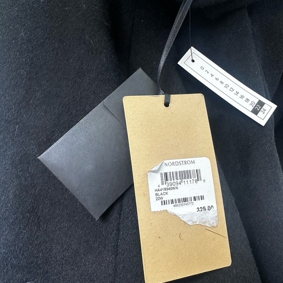 Halogen Single Breasted Topper Pea Coat Black Size 22w - Picture 8 of 9